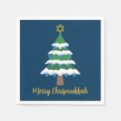 Serviette En Papier Joyeux Chrismukkah Cute Hanoukka Christmas Tree (Devant)