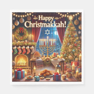 Serviette En Papier Joyeux Christmakkah !