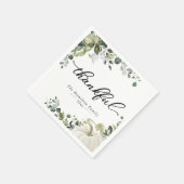 Serviette En Papier Joyeux Citrouille de verdure Thanksgiving Dîner (Coin)