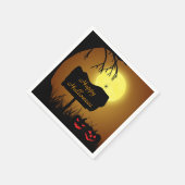 Serviette En Papier Joyeux Citrouilles de Jack-o'-lantern Halloween (Coin)