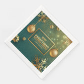 Serviette En Papier Joyeux cocktail de Noël Napkins (Coin)