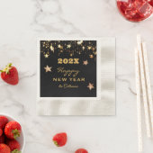 Serviette En Papier Joyeux Cocktail du Nouvel An (En situation)