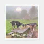 Serviette En Papier Joyeux dimanche de chèvre Anniversaire (Devant)