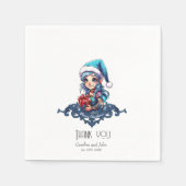 Serviette En Papier Joyeux elfe (Devant)