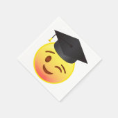 Serviette En Papier Joyeux Emoji Cerveau Partie de Graduation Napkins (Coin)