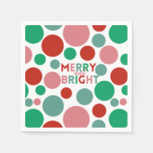 Serviette En Papier Joyeux et brillant Motif Poka Dot simple (Devant)