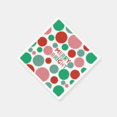Serviette En Papier Joyeux et brillant Motif Poka Dot simple (Coin)