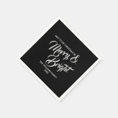 Serviette En Papier Joyeux et brillant Noël Papier de Noël Napkin (Coin)