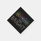 Serviette En Papier Joyeux et brillants feux de Noël (Coin)