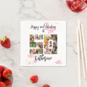 Serviette En Papier Joyeux et fabuleux 50e anniversaire Multi Photo (En situation)