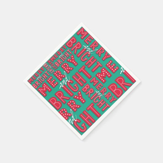 Serviette En Papier Joyeux et lumineux (Coin)