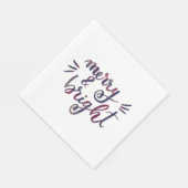 Serviette En Papier Joyeux et lumineux - bordeaux (Coin)