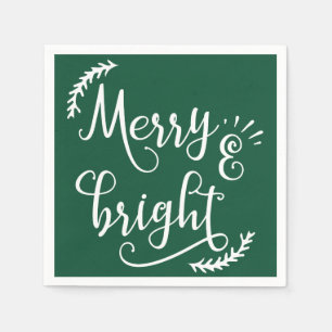 Serviette En Papier Joyeux et lumineux Noël