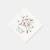 Serviette En Papier Joyeux et lumineux Noël (Coin)