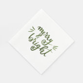 Serviette En Papier Joyeux et lumineux - vert (Coin)