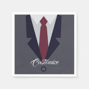 Serviette En Papier Joyeux Fête des pères habillées papier serviettes