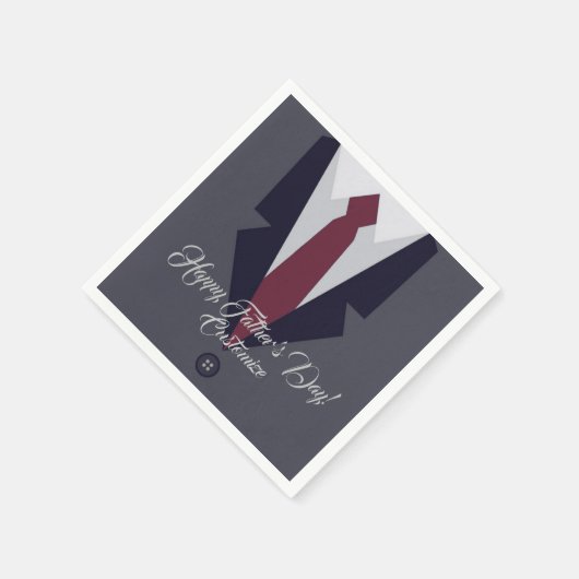 Serviette En Papier Joyeux Fête des pères habillées papier serviettes (Coin)