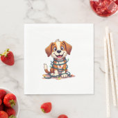 Serviette En Papier Joyeux feux Beagles (En situation)