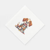 Serviette En Papier Joyeux feux Beagles (Coin)