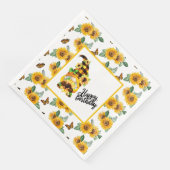 Serviette En Papier Joyeux Gnome d'anniversaire (Coin)