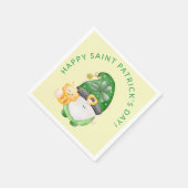 Serviette En Papier Joyeux Gnome Joyeux Saint Patrick Fête (Coin)