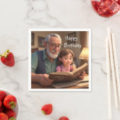 Serviette En Papier Joyeux Grampa d'anniversaire (En situation)