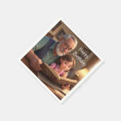 Serviette En Papier Joyeux Grampa d'anniversaire (Coin)