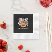 Serviette En Papier Joyeux Hallothanksmas (En situation)