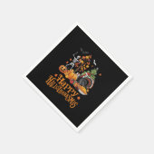 Serviette En Papier Joyeux Hallothanksmas Joyeux Halloween Thanksgivin (Coin)