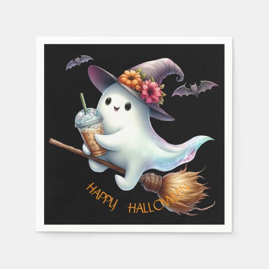 Serviette En Papier Joyeux Halloween (Devant)