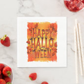 Serviette En Papier Joyeux Halloween (En situation)