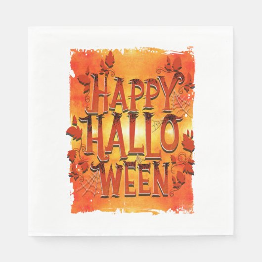 Serviette En Papier Joyeux Halloween (Devant)