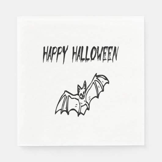 Serviette En Papier joyeux halloween (Devant)