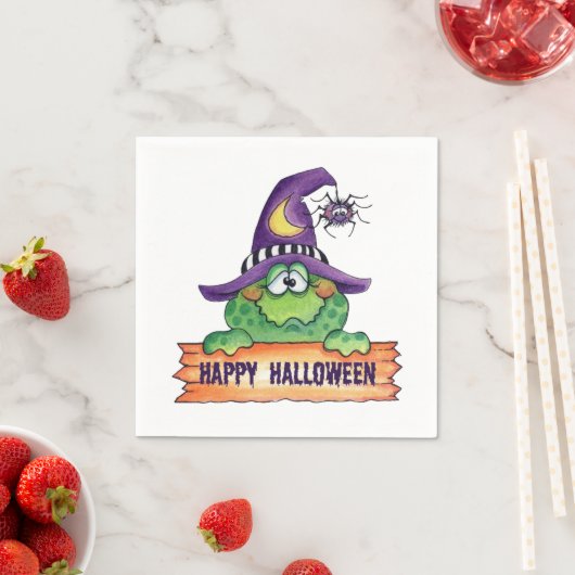 Serviette En Papier Joyeux Halloween (En situation)
