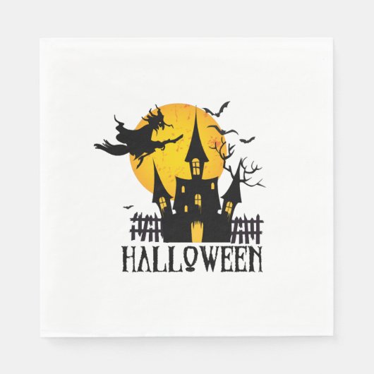 Serviette En Papier Joyeux Halloween (Devant)