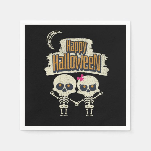 Serviette En Papier Joyeux Halloween (Devant)