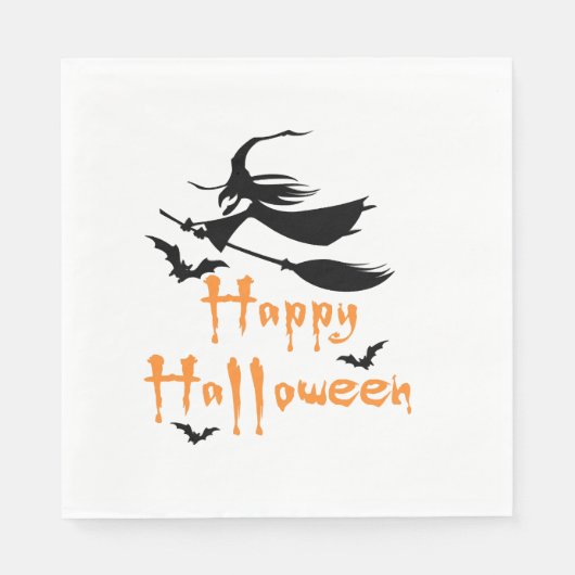 Serviette En Papier Joyeux Halloween (Devant)