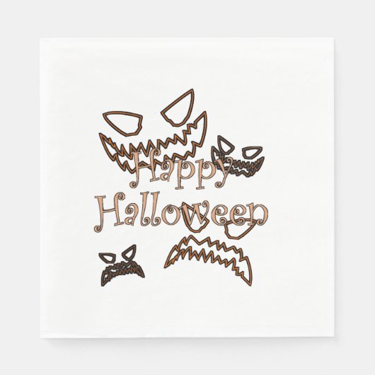 Serviette En Papier Joyeux Halloween (Devant)