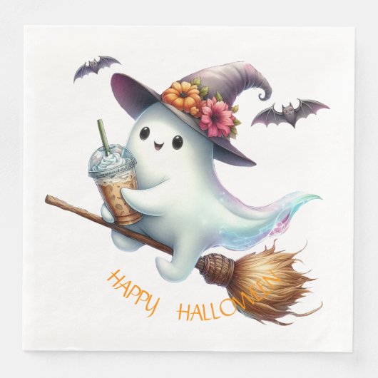 Serviette En Papier Joyeux Halloween (Devant)