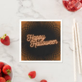 Serviette En Papier Joyeux Halloween brillant (En situation)