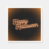 Serviette En Papier Joyeux Halloween brillant (Devant)