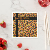 Serviette En Papier Joyeux Halloween Candy Corn (En situation)
