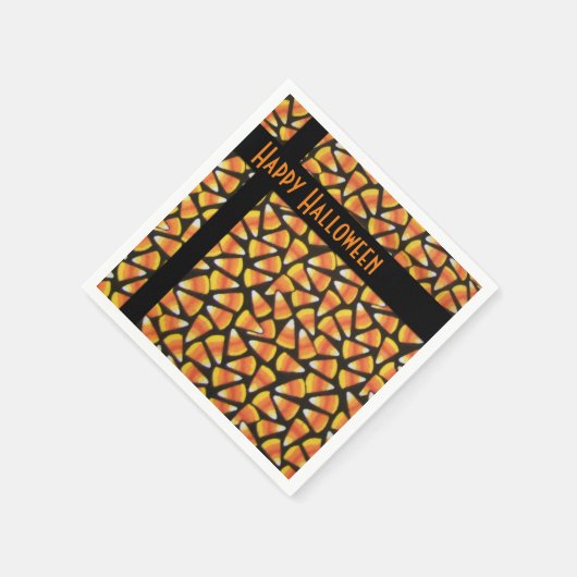Serviette En Papier Joyeux Halloween Candy Corn (Coin)
