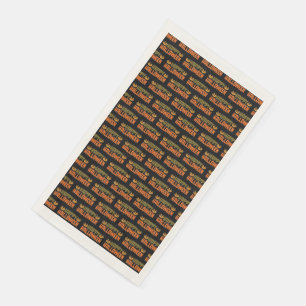 Serviette En Papier Joyeux Halloween Citrouille Jack O Lantern Motif