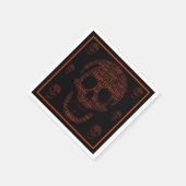 Serviette En Papier Joyeux Halloween crâne Éffrayant (Coin)