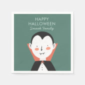 Serviette En Papier Joyeux Halloween Dracula (Devant)