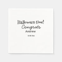 Joyeux Halloween félicitations nom date année dipl