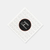 Serviette En Papier Joyeux Halloween Ghost Candy main Lettering Doodle (Coin)