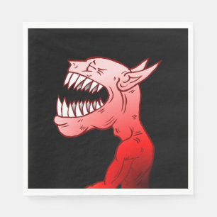 Serviette En Papier Joyeux Halloween Ghoul