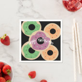 Serviette En Papier Joyeux Halloween givré saupoudré Donuts (En situation)